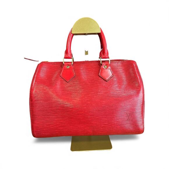 Louis Vuitton Epi Speedy 25 Castillan Red - Picture 5 of 8